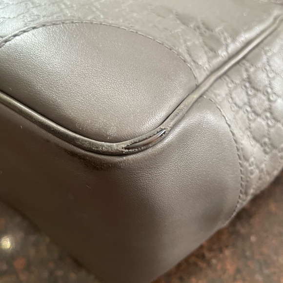 Gucci Gray Microguccissima Bag with Crossbody Strap - Picture 14 of 16